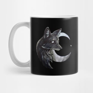 Silver Moon Fox Mug